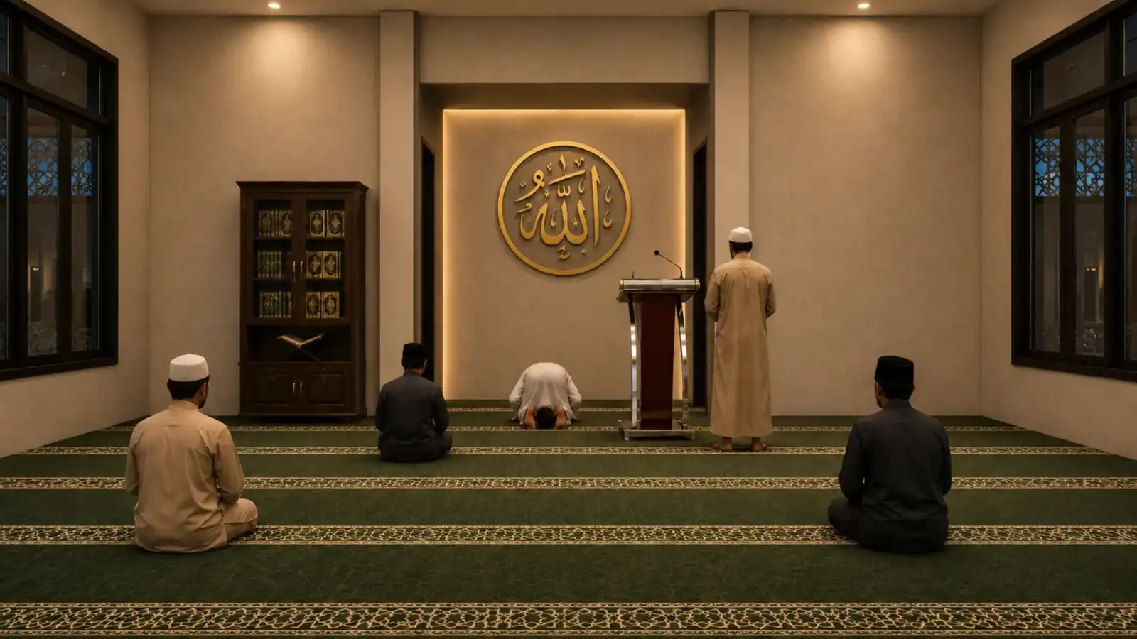Interior masjid kawasan Griya Artha Buaran Jati